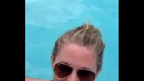Fresh Blowjob In Public Pool By Blonde, Recorded On Mobile Phone my Movies