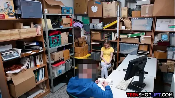Frisk Skinny Russian teen shoplifter caught and fucked by security mine filmer