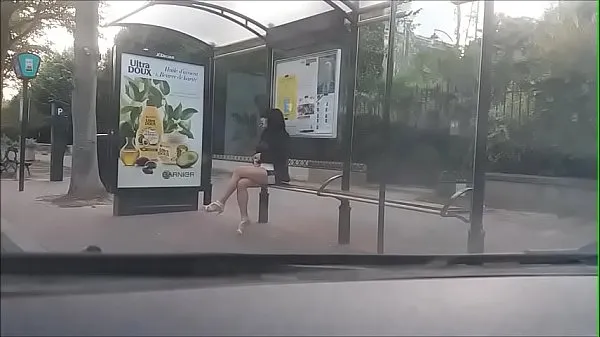 Fresh bitch at a bus stop my Movies