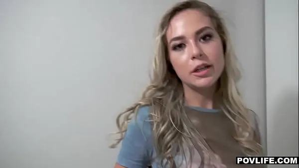 Fresh Hot Blonde Teen Stranger Catches Guy With Big Dick Out And Wants It my Movies