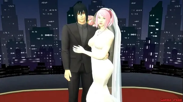 Segarkan Sakura's Wedding Part 1 Anime Hentai Netorare Newlyweds take Pictures with Eyes Covered a. Wife Silly Husband Filem saya