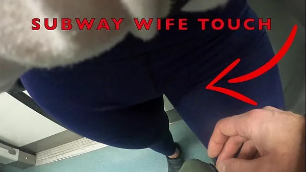 Frisk My Wife Let Older Unknown Man to Touch her Pussy Lips Over her Spandex Leggings in Subway mine filmer
