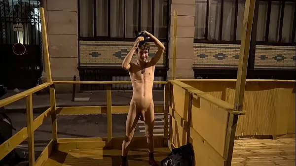 Fresh HE REALLY LOVES TO GET NAKED IN PUBLIC: PUP DAVEY ON STREET OF PARIS my Movies