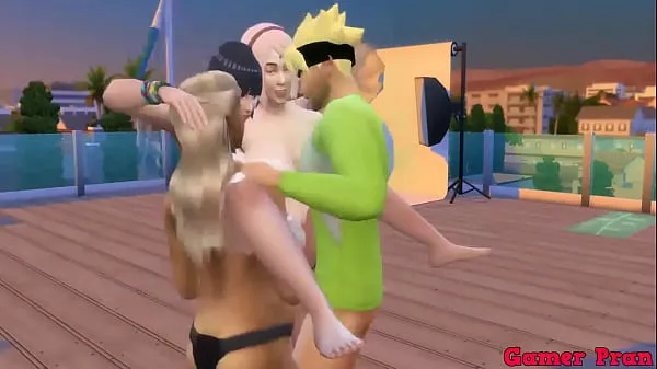 Nové and their Stepmothers Episode 4 On the last day of training he fucks sakura, hinata, and sunade in a threesome as he likes the most lots of milk for fat girls moje filmy