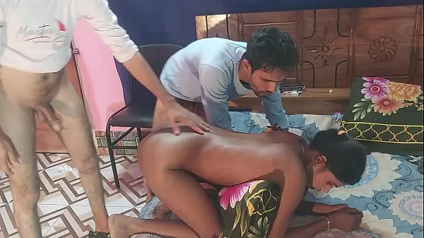 Fresh First time sex desi girlfriend Threesome Bengali Fucks Two Guys and one girl , Hanif pk and Sumona and Manik my Movies